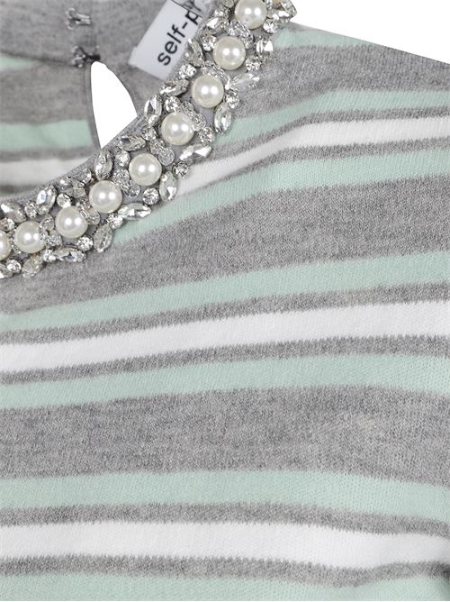Knitted Top SELF PORTRAIT | PF25050TGREY